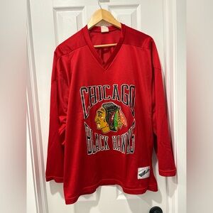 Chicago Blackhawks Red Jersey size small men’s 80s mesh small
